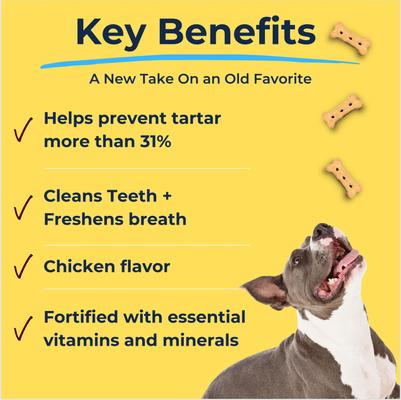 Wholesome & All-Natural Chicken Flavor Dog Dental Treat, 26-oz bag