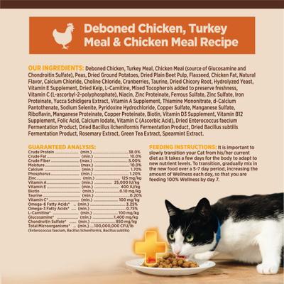 CORE+ Grain-Free Indoor Chicken, Turkey & Chicken Meal Dry Cat Food, 11-lb bag
