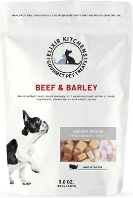 Beef & Barley Freeze-Dried Dog & Cat Treats, 3-oz bag
