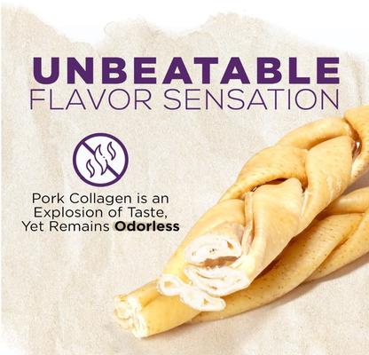 Pork 6-in Collagen Sticks Dog Treats, 5 count