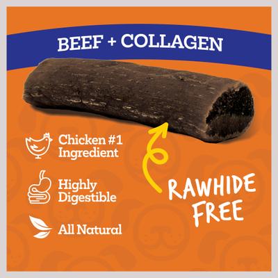 Collawags Large Bones Beef Flavor Dog Treats, 10-oz bag