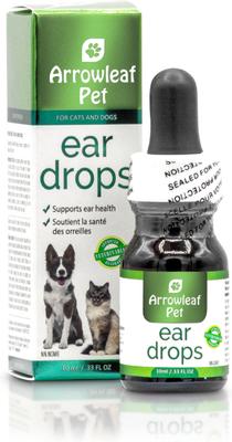 Ear Drops Ear Oil & Grooming Support for Cats & Dogs, 10-ml bottle