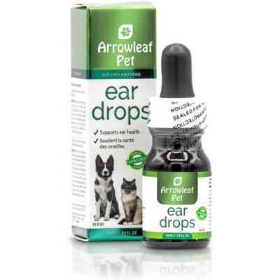 Gotas para los oídos, aceite para los oídos y apoyo para el aseo de gatos y perros, frasco de 10 ml