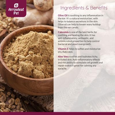 Ear Drops Ear Oil & Grooming Support for Cats & Dogs, 10-ml bottle