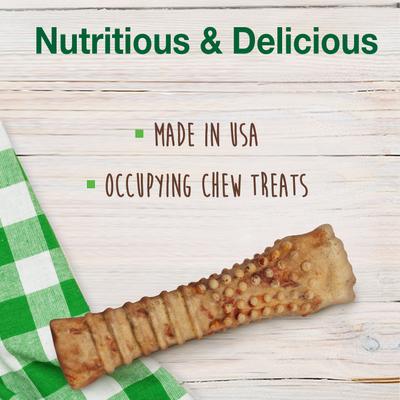 Healthy Edibles All-Natural Long Lasting Turkey & Apple Dog Chew Treats, X-Large