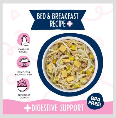 Meals 'n More Natural Wet Dog Food, Bed & Breakfast Plus Digestive Support, 3.5-oz cup, 12 count