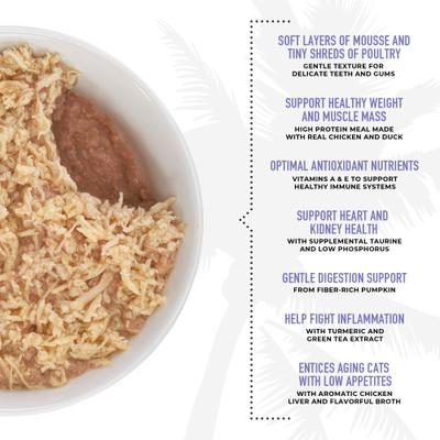 Silver Chicken, Duck & Duck Liver Grain-Free Wet Cat Food, 2.4-oz, case of 12