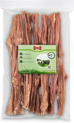 GigaBite - Palitos de vejiga de res, 12 pulgadas, premios para perros, 10 unidades