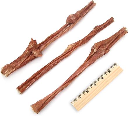 GigaBite - Palitos de vejiga de res, 12 pulgadas, premios para perros, 10 unidades