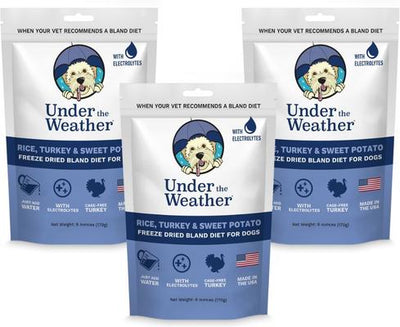 Rice, Turkey & Sweet Potato Freeze-Dried Dog Food, 6-oz bag, 3 count