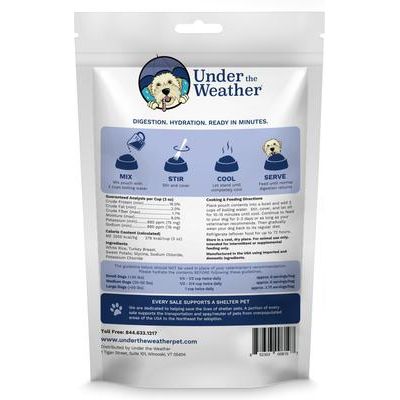 Alimento liofilizado para perros con arroz, pavo y batata, bolsa de 6 oz, 3 unidades