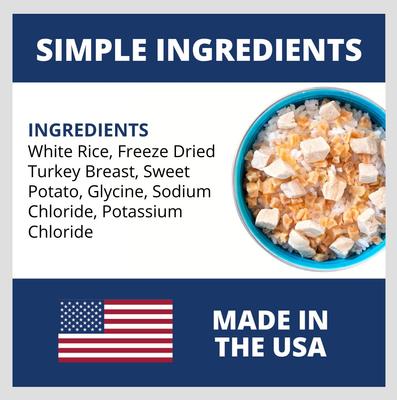 Rice, Turkey & Sweet Potato Freeze-Dried Dog Food, 6-oz bag, 3 count