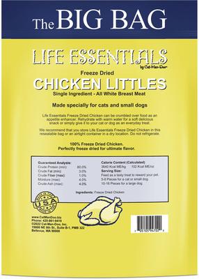 Galletas liofilizadas Chicken Littles para perros y gatos, bolsa de 16 oz