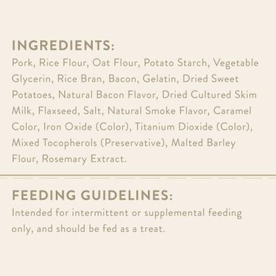 Thick Cut Strips with Real Bacon Dog Treats, 25-oz bag