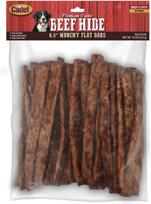 Premium Beef Hide Beef Flavor Munchy Stix Dog Chews, 6.5-in, 50 count