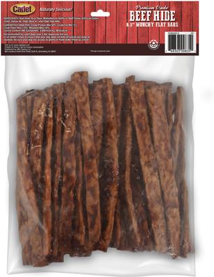Premium Beef Hide Beef Flavor Munchy Stix Dog Chews, 6.5-in, 50 count