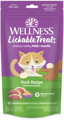 Lickable Treats Duck Recipe Cat Treats, 0.4-oz pouch, pack of 6