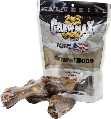 Porky Femur Natural Chew Dog Treats, 2 count