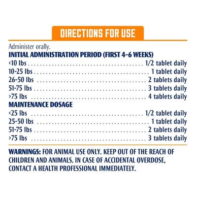 Hip & Joint Solutions Advanced Strength Chewable Tablets Joint Supplement for Dogs, 120 count