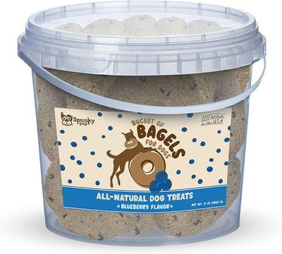 Bagels Blueberry Flavored Crunchy Dog Treats, 3-lb bucket