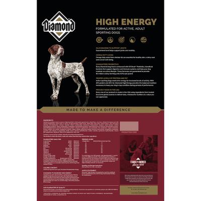High Energy Sporting Dog Formula Adult Dry Dog Food, 100-lb bundle
