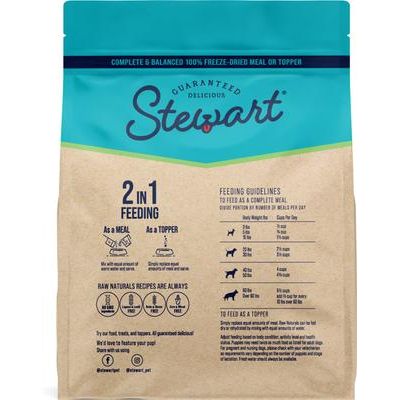 Alimento liofilizado para perros Raw Naturals con sabor a cordero, ingredientes limitados, bolsa de 32 oz