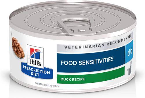 d/d Skin/Food Sensitivities Duck Formula Wet Cat Food, 5.5-oz, case of 24
