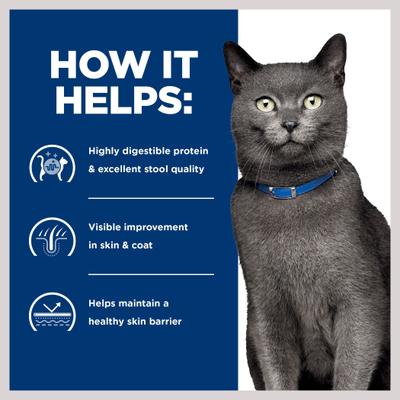 Alimento húmedo para gatos con fórmula de pato para sensibilidades cutáneas y alimentarias d/d, 5.5 oz, caja de 24