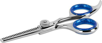 Professional Dog Grooming Thinning Shears, 4.5-in, Silver/Blue
