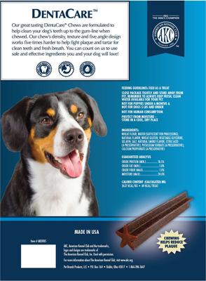 AKC Dentacare Smoked Flavor Dental Dog Treats, Large, 15 count