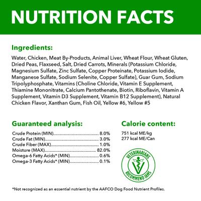 Alimento húmedo enlatado para perros Proactive Health Chicken Chunks in Gravy, lata de 13 oz, caja de 12