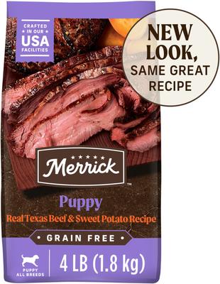 Grain-Free Dry Puppy Food Real Beef & Sweet Potato Recipe, 4-lb bag