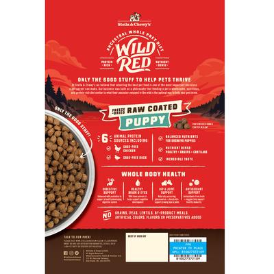 Wild Red Raw Coated Kibble Puppy Grain-Free Prairie Recipe Dry Dog Food, 3.5-lb bag