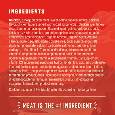 Wild Red Raw Coated Kibble Puppy Grain-Free Prairie Recipe Dry Dog Food, 3.5-lb bag