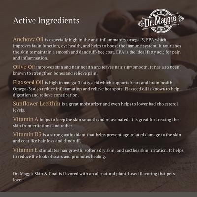 Dr. Maggie by NaturPet Inc. Skin & Coat Omega 3-6-9 for Cats & Dogs, 16-fl oz bottle