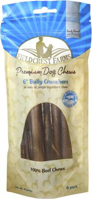 Premium Dog Chews Bully Crunchers 6-inch Bully Flavor Dog Chews, 6 count