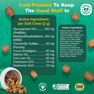 Advanced Hip & Joint Chicken Flavored Soft Chew Joint Supplement for Dogs, 225 count