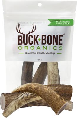 Small Whole Elk Antler Dog Treats, 3 count