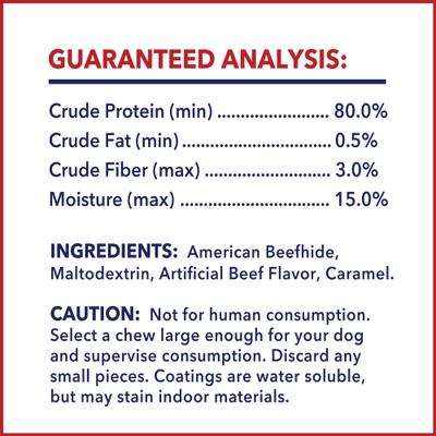 Beefhide Chip Rolls 5-inch Beef & Chicken Flavored Dehydrated Dog Hard Chews, 50 count