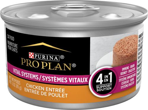 Vital Systems 4-in-1 Salmon Pate Wet Cat Food, 3-oz can, case of 24