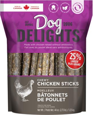 Palitos de pollo masticables, premios ricos en proteínas para perros, bolsa de 44 oz