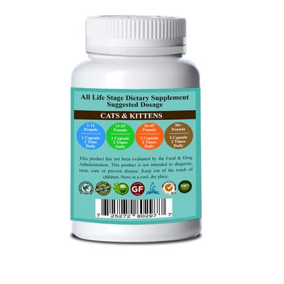 VITAMIN NINJA - OMEGA 3 & 6, Super Food, Immune & Multi-Vitamin Support Cat Supplement, 150 count