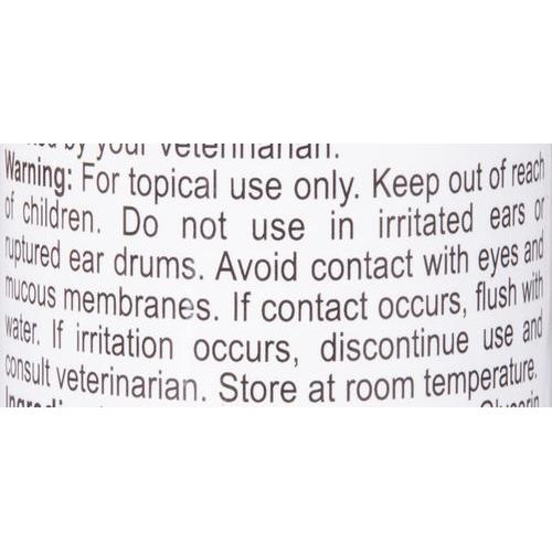 Limpiador de oídos para perros y gatos de calidad veterinaria, botella de 4 onzas líquidas