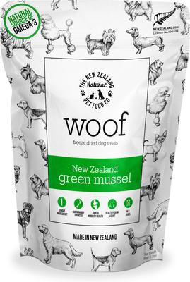 Woof Beef Green Tripe Grain-Free Freeze-Dried Dog Treats, 1.4-oz bag
