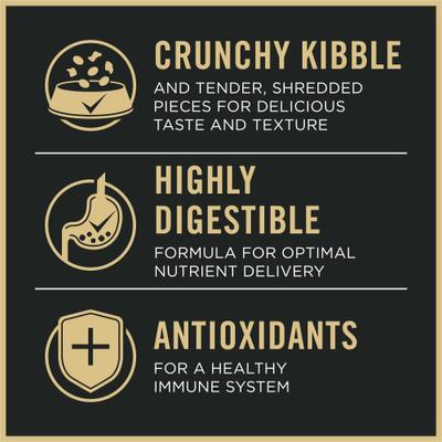 7 Plus Senior Chicken & Rice Shredded Blend Dry Dog Food, 34-lb bag