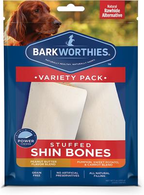Stuffed Shin Bones Variety Pack Grain-Free Dog Treats, 2 count