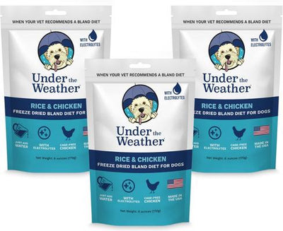 Rice & Chicken Freeze-Dried Dog Food, 6-oz bag, 3 count