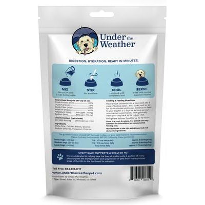 Alimento liofilizado para perros de arroz y pollo, bolsa de 6 oz, 3 unidades