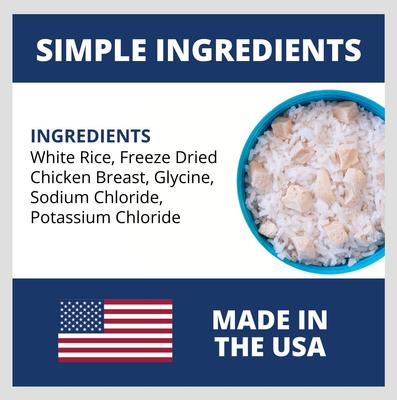 Rice & Chicken Freeze-Dried Dog Food, 6-oz bag, 3 count