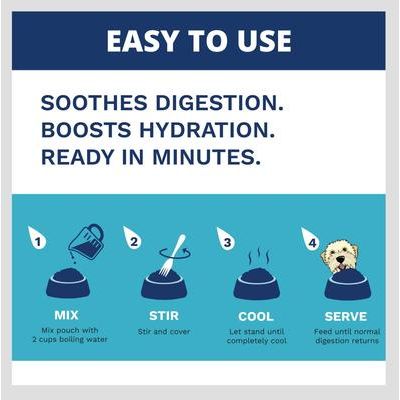 Alimento liofilizado para perros de arroz y pollo, bolsa de 6 oz, 3 unidades